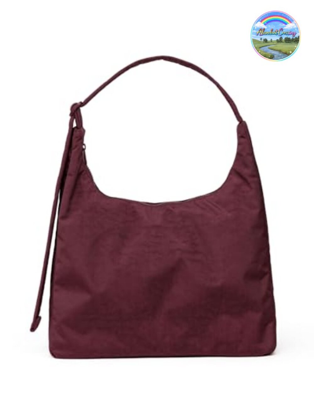 Nylon Shoulder Bag Adjustable Strap with Quilted Detail Recycled